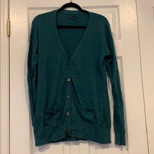 Long Teal Cardigan